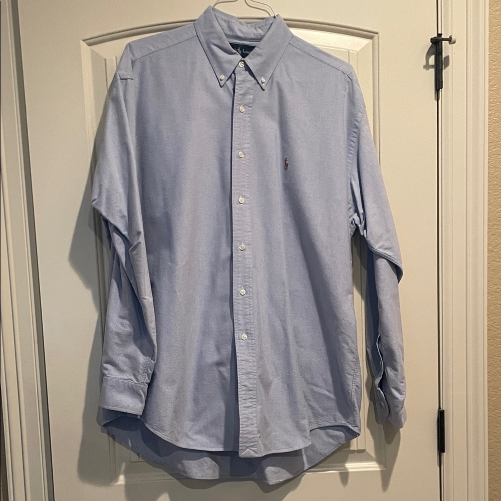 Polo by Ralph Lauren Men's Light Blue Casual Shirt